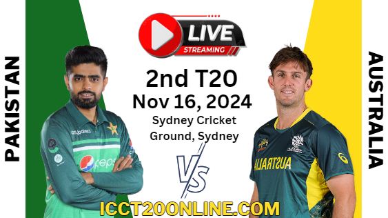 [2nd-T20] Australia Vs Pakistan Cricket Live Stream 2024